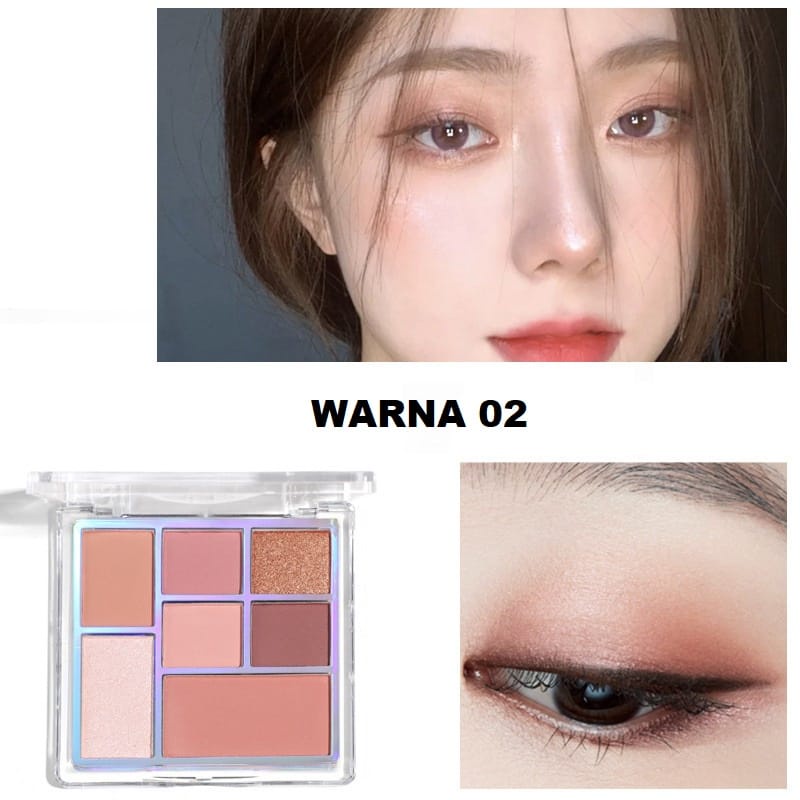 [Per Pc] Eyeshadow Lameila Multiple Face Palette 7 Colors 5082