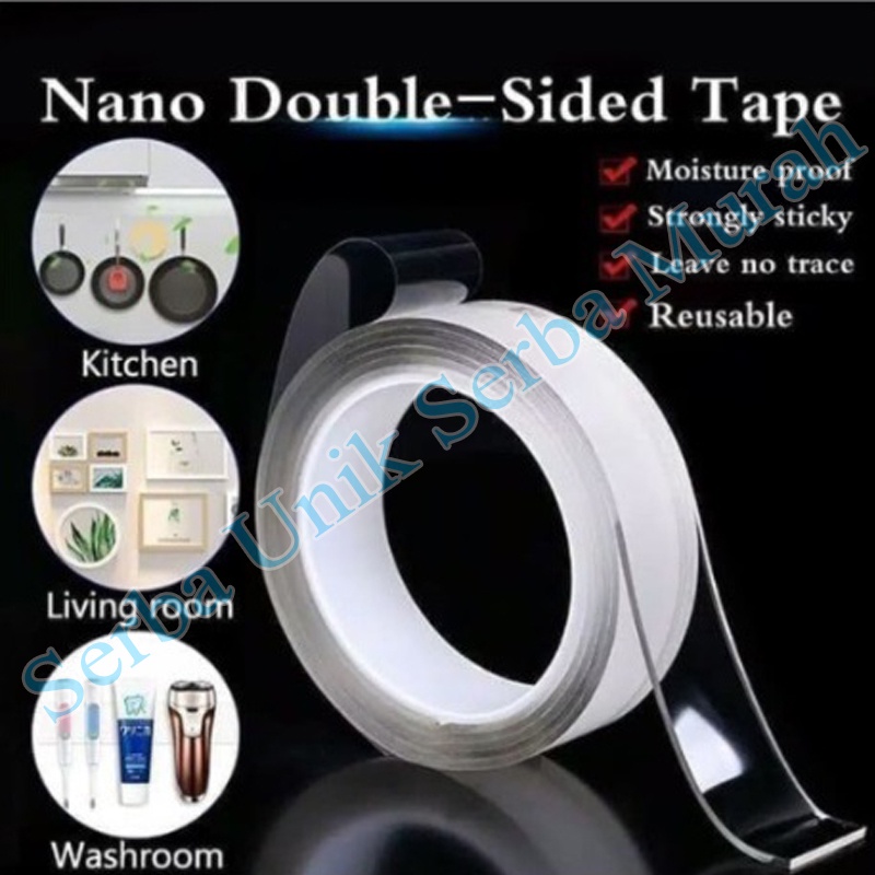 

DOUBLE TAPE BENING TRANSPARANT SELOTIP / PEREKAT ISOLASI