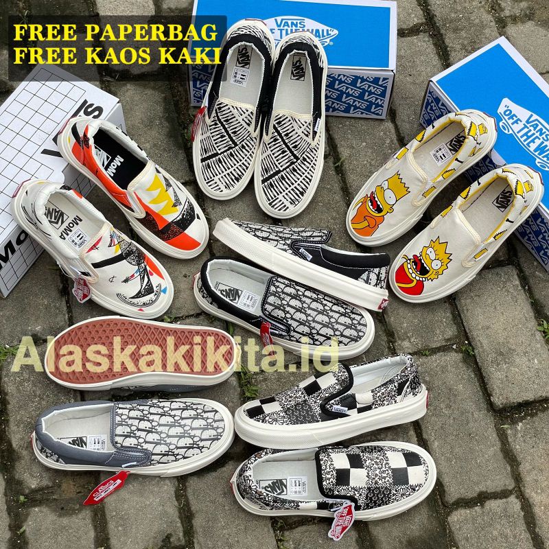 VANS SLIP ON MOMA IMPORT WAFFLE DT PRIA WANITA SEPATU VANS SLOP PRIA WANITA