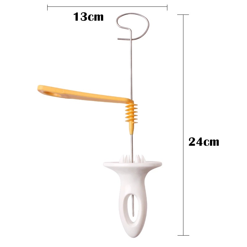 Alat Pengiris Sayuran Kentang Model Spiral Manual Bahan Stainless Steel Dan Plastik Dengan 4 Tongkat Stainless Steel