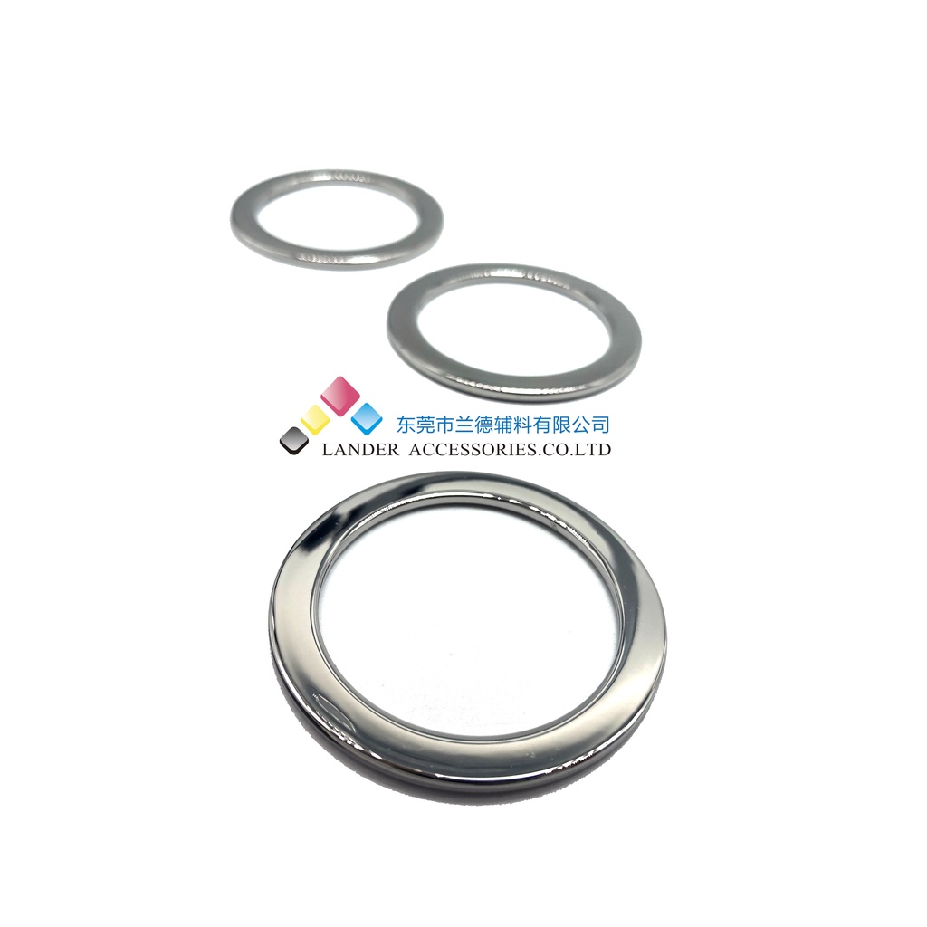 Lander Ring O - Ring Bulat - Metal - Aksesories tas - 40mm - FX2464