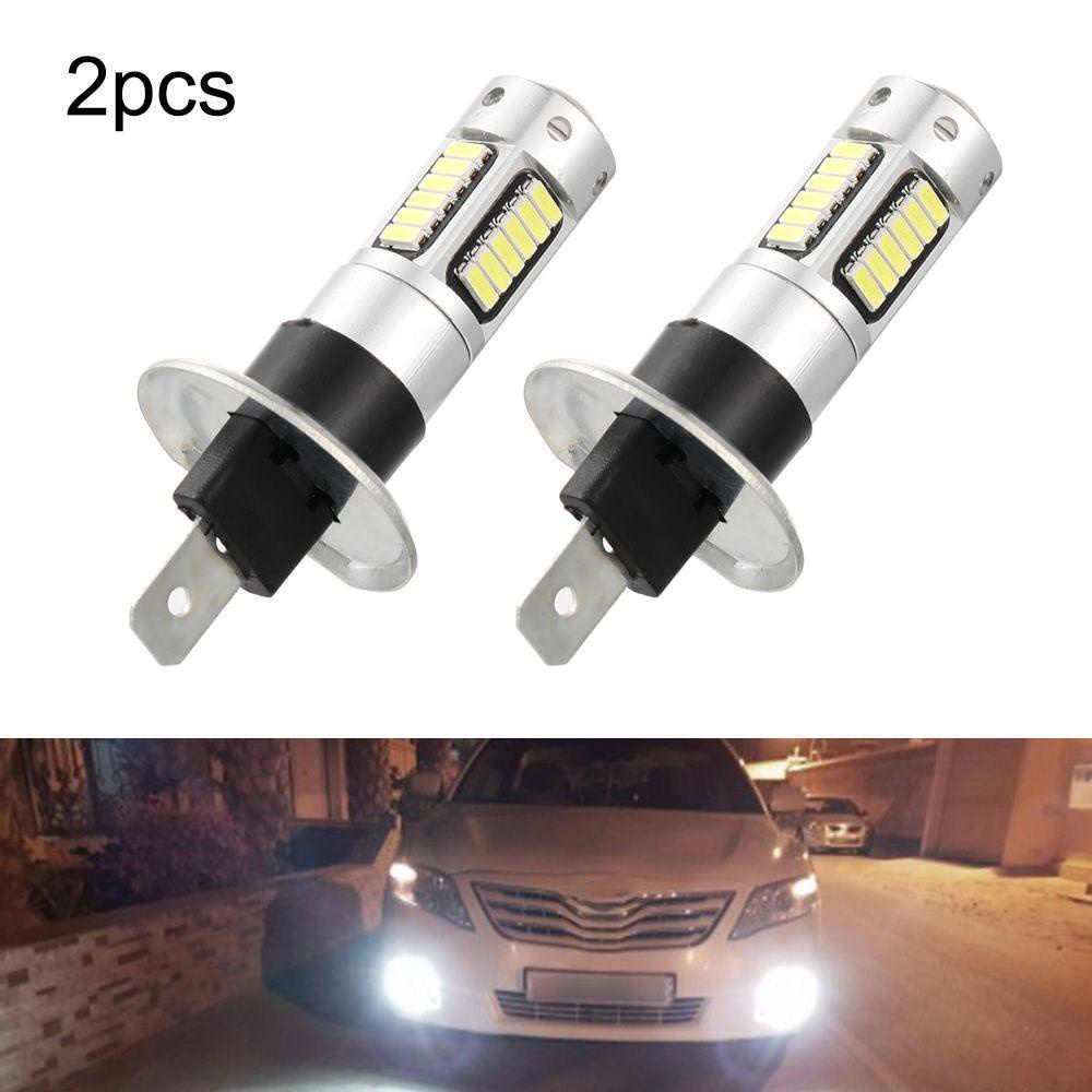 Populer 2pcs Lampu Kabut Mobil 6500K LED Interior Super Terang DRL