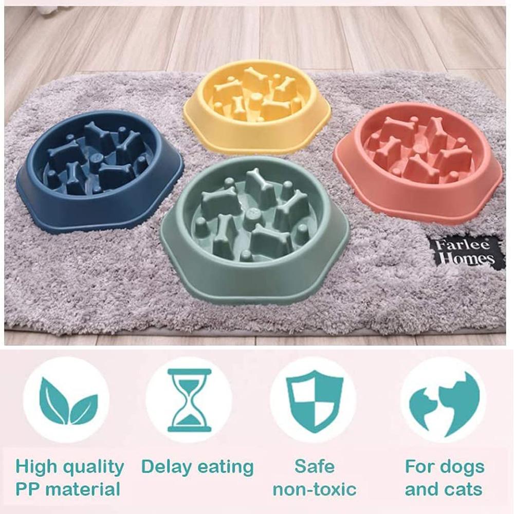 Ly Pet Slow Feeder Sehat Mencegah Obesitas Obesitas Interaktif Rotary Puppy Dishes