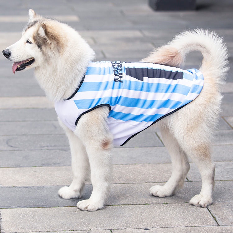 Baju Anjing Peliharaan Motif Bendera Negara Peserta Piala Dunia Breathable Untuk Musim Semipanas