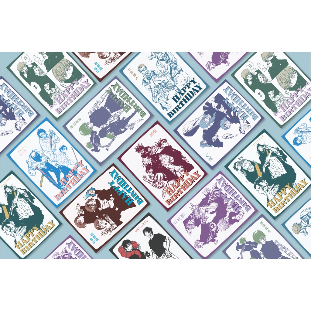 

JUJUTSU KAISEN JJK GREETING CARD KARTU UCAPAN ANIME
