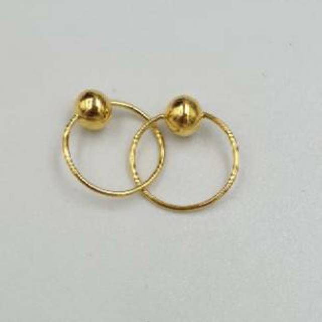 Anting bayi emas asli kadar 700 & 875model merica setengah gram