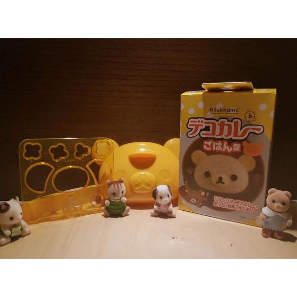 

bento set cetakan bento nasi rilakkuma head kepala rilakkuma