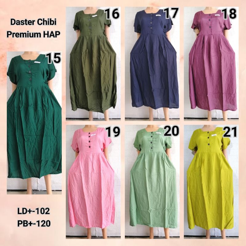 Daster Chibi HAP Rayon Premium Polos Busui Friendly