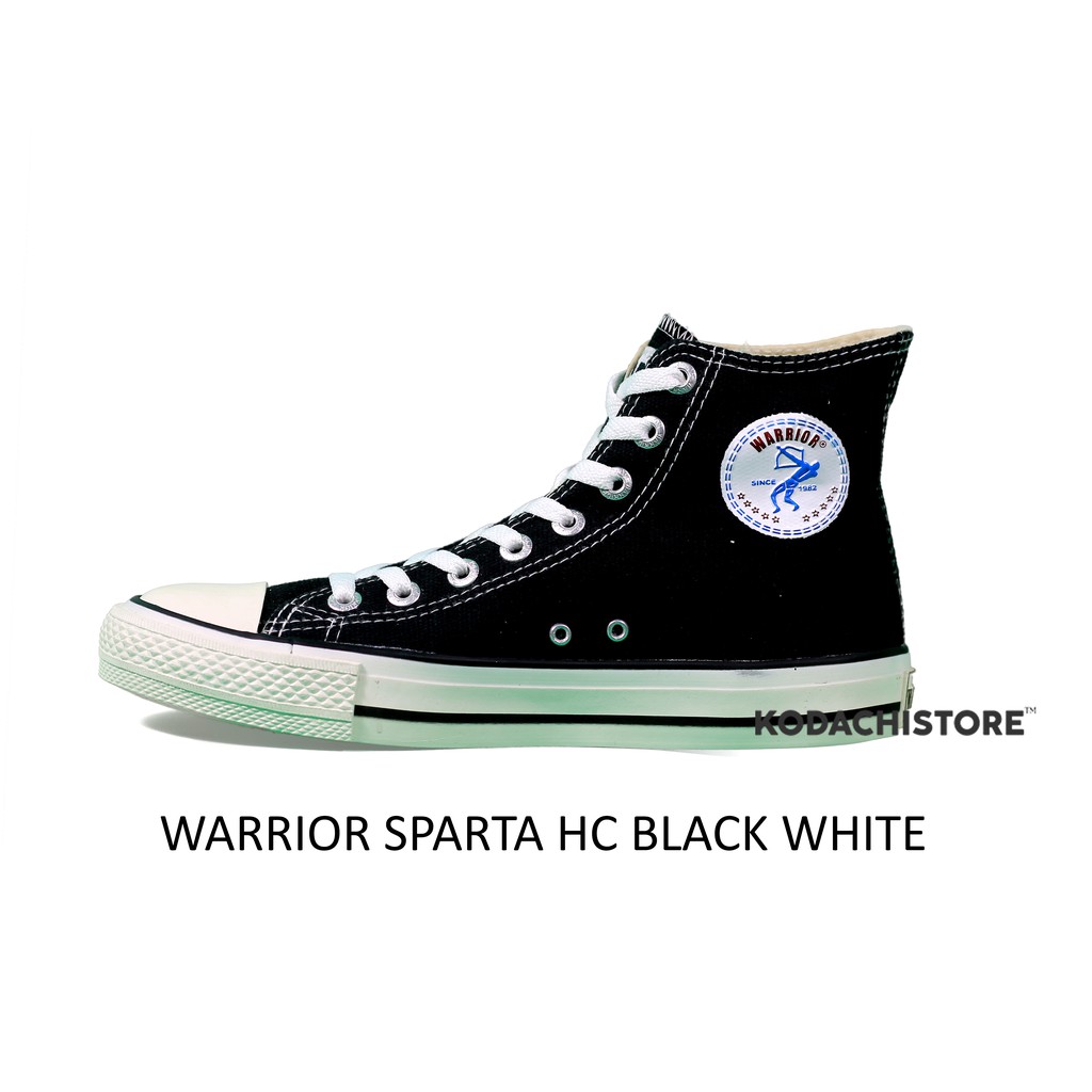Sepatu Warrior - Sepatu Warrior Hc Sparta Black White