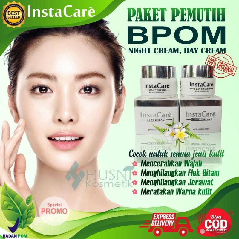 instacare pemutih wajah siang dan malam paling ampuh dan BPOM cream glowing paling ampuh_pemutih_waj