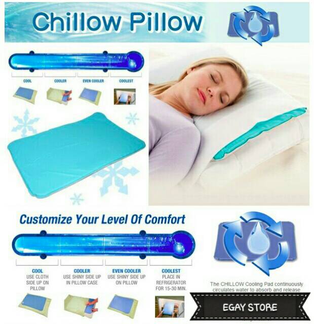 BANTAL PENDINGIN PENURUN PANAS DEMAM / CHILOW PILLOW PAD BANTAL SEJUK AIR GEL UNTUK ANAK DAN DEWASA