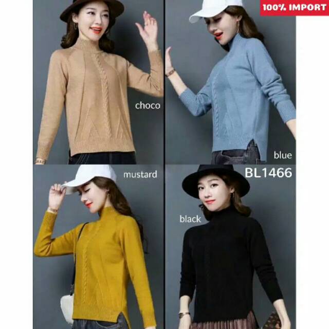 Turtleneck Premium Knit Sweater