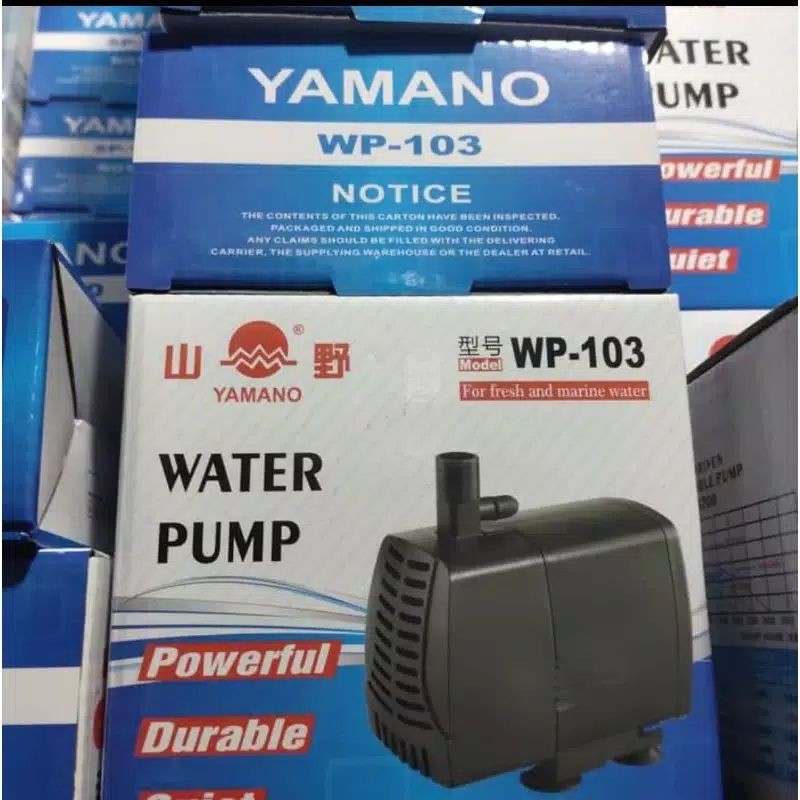 Pompa Celup Aquarium Kolam Hidroponik Naik 1.5Meter Water Pump Yamano Wp 103 (10 PCS)