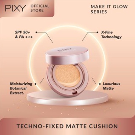 Pixy Make It Glow Techno - Fixed Matte Cushion / Primer