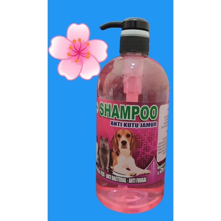 SHAMPOO HEWAN 1 LITER KUCING DAN ANJING ANTI KUTU JAMUR