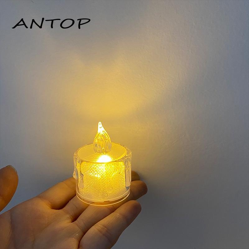 Lampu Lilin Led Mini Candle Portable Lampu Hias Dekorasi Pesta Samping Tempat Tidur Lampu Malam Suasana ANTOP