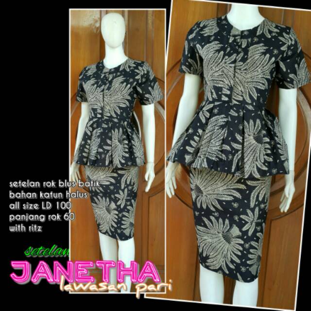 Setelan Batik Rok &Blus / Batik
