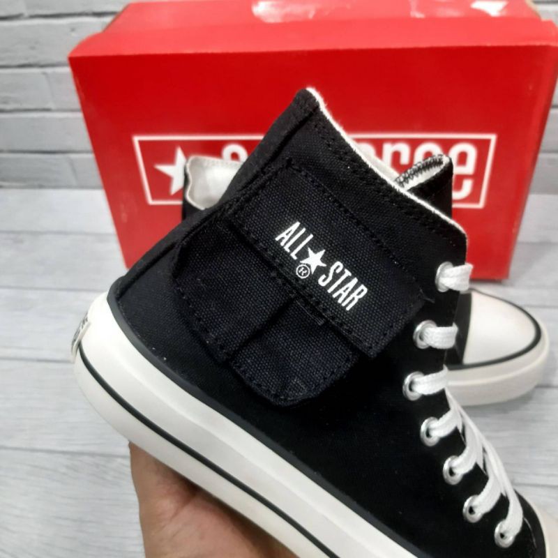 sepatu converse Converse all star cargo high black sepatu converse original