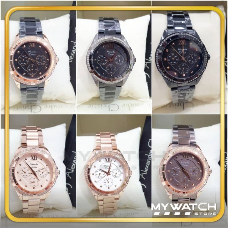 Jam tangan Alexandre christie wanita rose gold