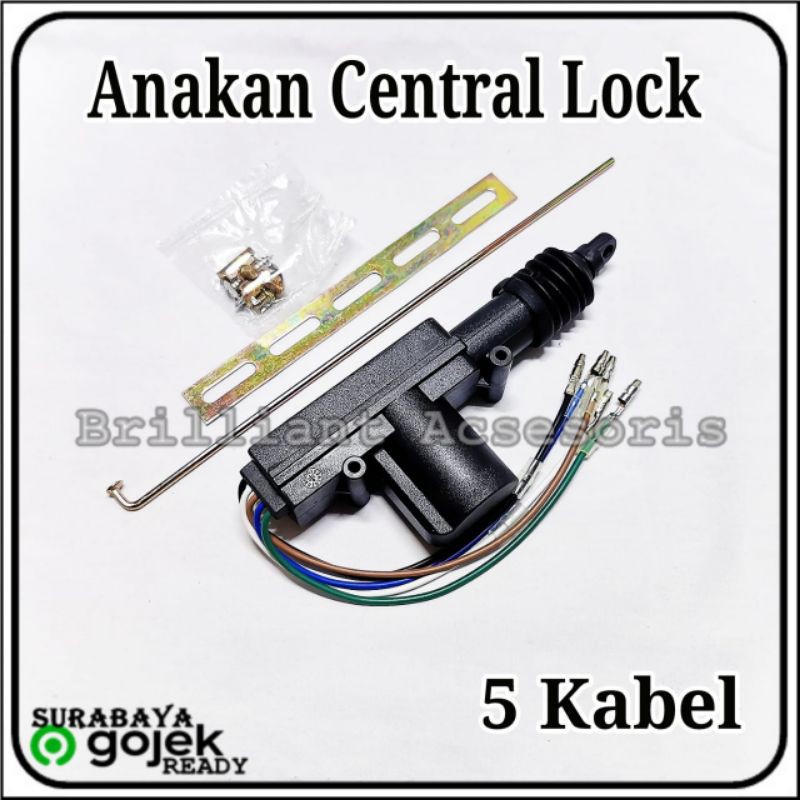 Anakan Pistol Central Lock - 2 Kabel &amp; 3 Kabel