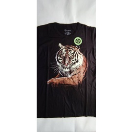 Kaos Anak Laki Laki Glow In The Dark Rhymes Macan Coklat Baju 8-13 Thn