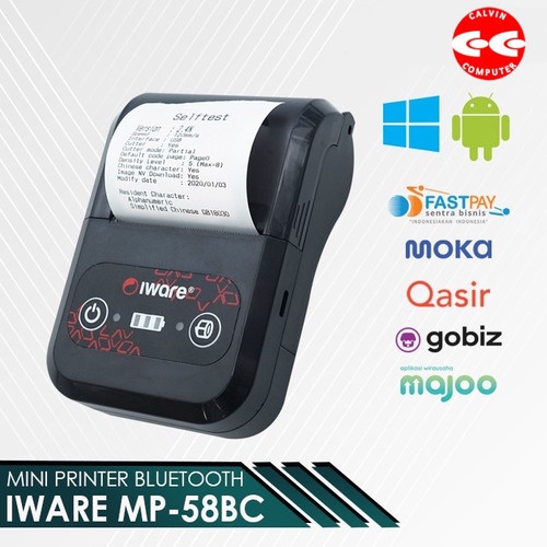 PRINTER BLUETOOTH MINI KASIR THERMAL IWARE MP-58BC