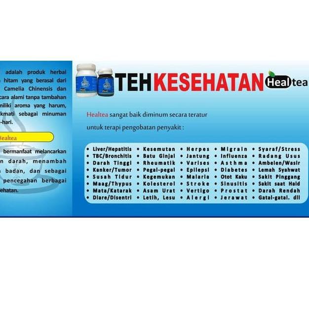 

SALE!! (ehf-655) Healtea Teh - 72 & 25 gr ORIGINAL Teh Hitam Unggul Healtea Minuman Herbal kesehatan