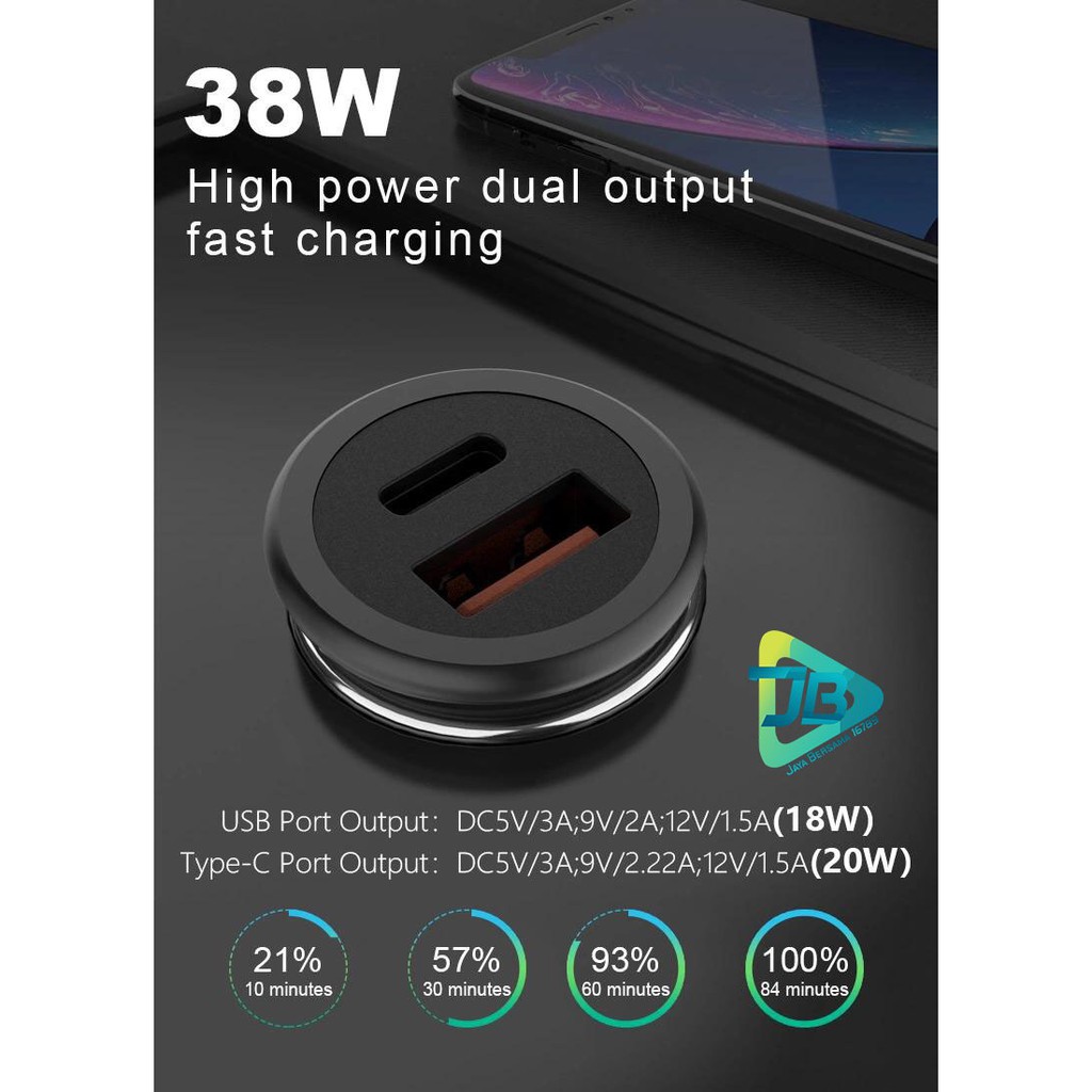 BM078 Saver Cashan mobil original DIINAMI C17 dual usb qualcom 6A Samsung oppo xiaomi iPhone Vivo JB3071