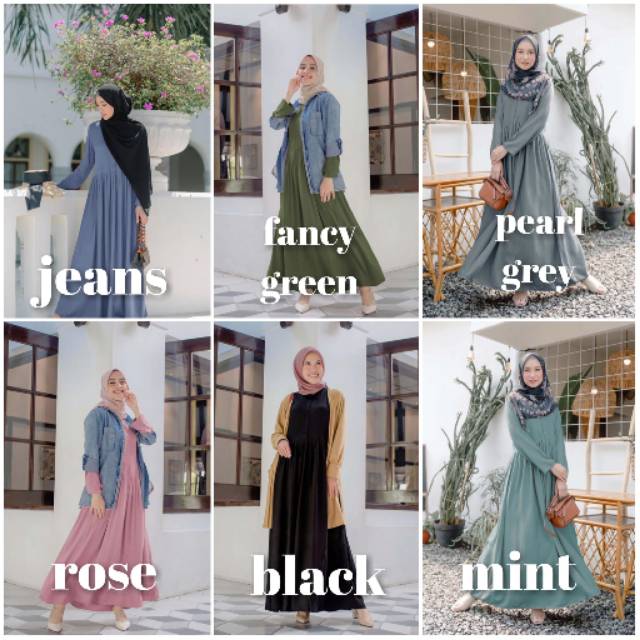 Inayah basic dress by vanilla hijab