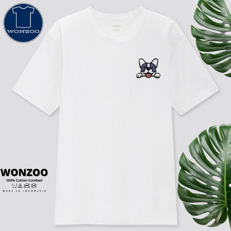 KAOS ANJING SHIHTZU& FRANCH BULLDOG DOG LOVERS LOGO PUPPIES FRANCH BULLDOG