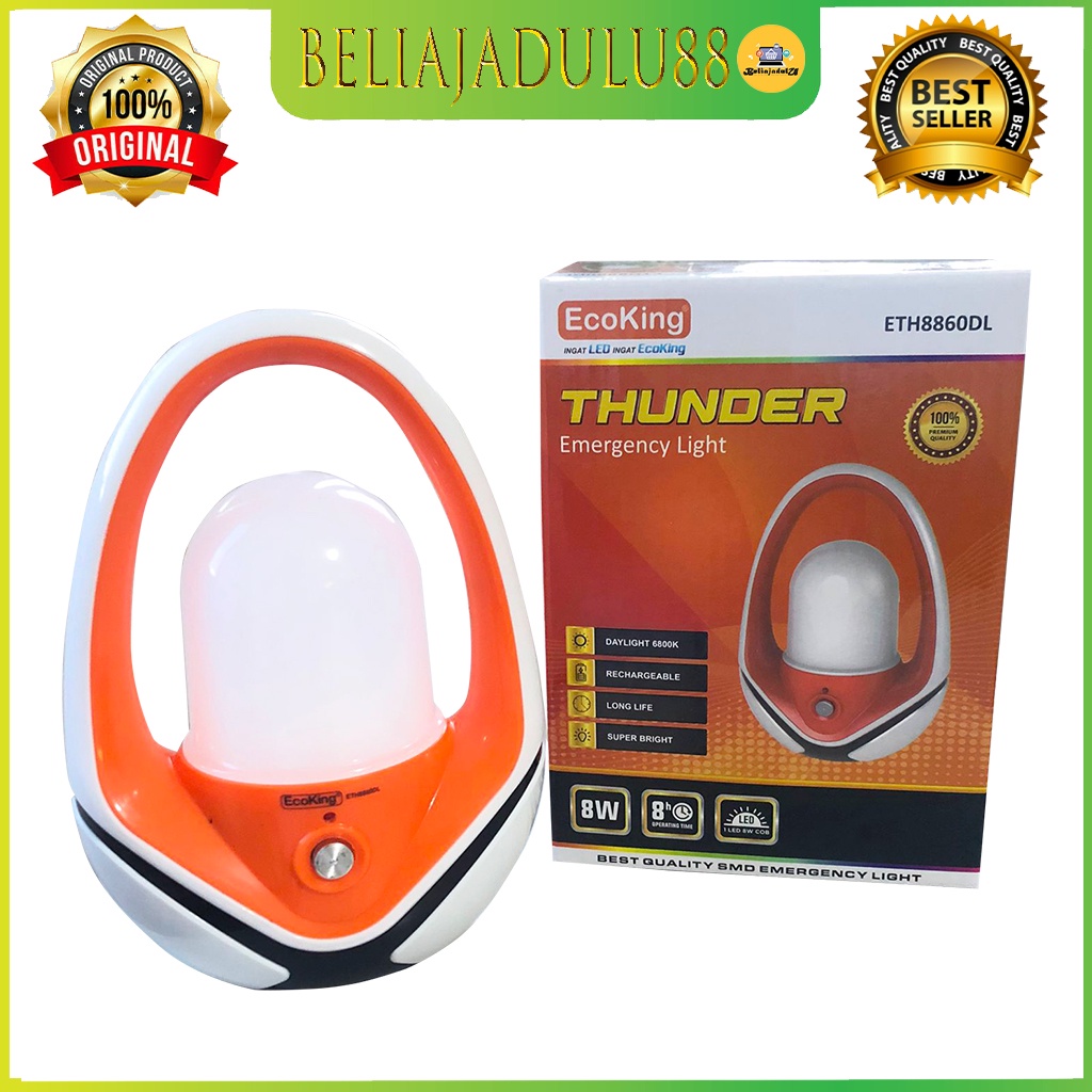 Beliajadulu88 lampu emergency lampu darurat 8watt ecoking thunder ETH8860DL