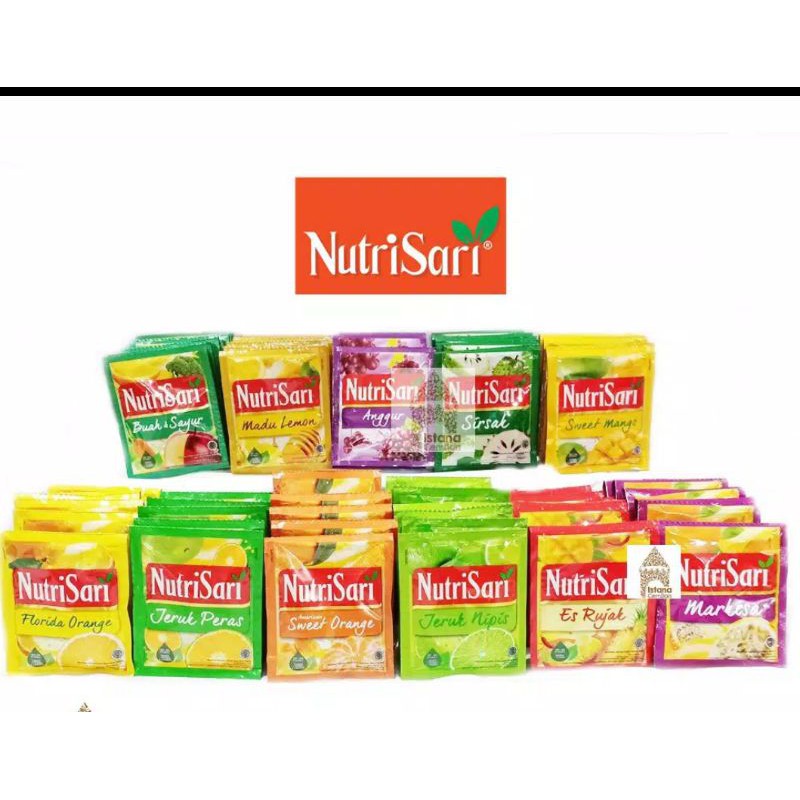 

Nutrisari 10 sachet @11gr (1 renceng)