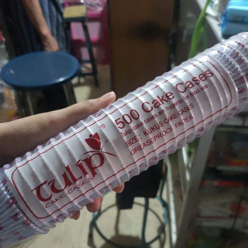 cup bolu kukus CAP TULIP motif bunga