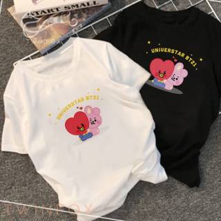  UNIQLO  x BT21 Short Sleeve Graphic T shirt Kaos  BT21 BTS 