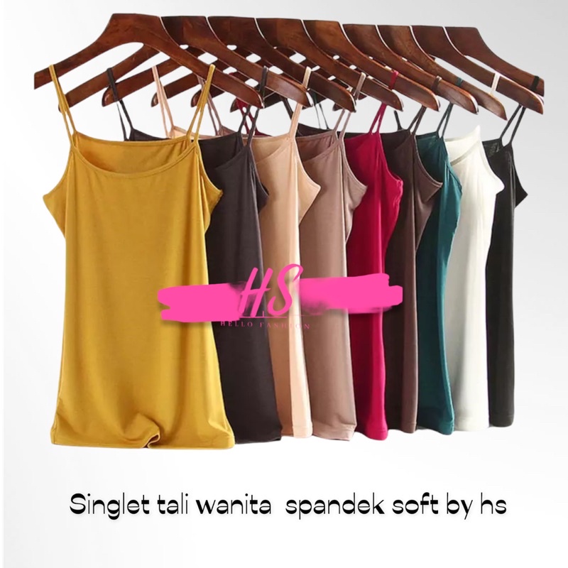 SINGLET TALI/TANKTOP TALI L&amp;XL/ SPANDEK SOFT/TANKTOP/DALAMAN SINGLET