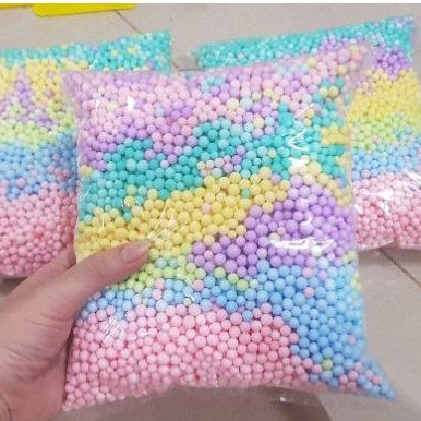 Styrofoam butiran bubble foam kemasan besar warna lebih bervariasi dan lengkap