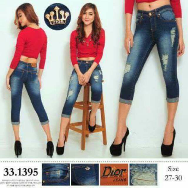 Jeans pendek 3/4 DIOR