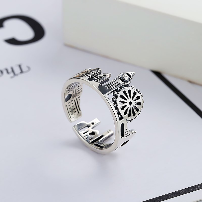 Cincin Model Terbuka Gaya Retro punk Untuk Pria Dan Wanita