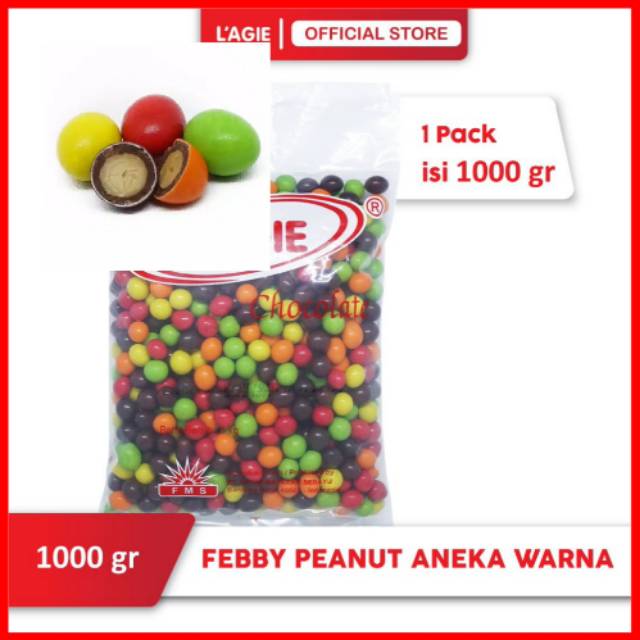 

COKLAT LAGIE FEBBY PEANUT ANEKA WARNA
