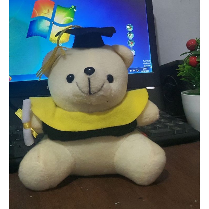 	 Boneka Bear wisuda mini Buat Buket 15cm terlaris.termurah	