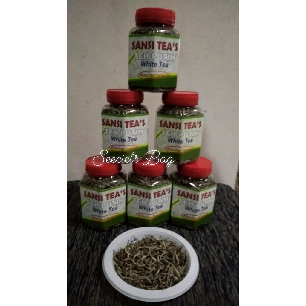 

Sansi Tea's WHITE TEA / Teh Putih. 100gr Kualitas Eksport