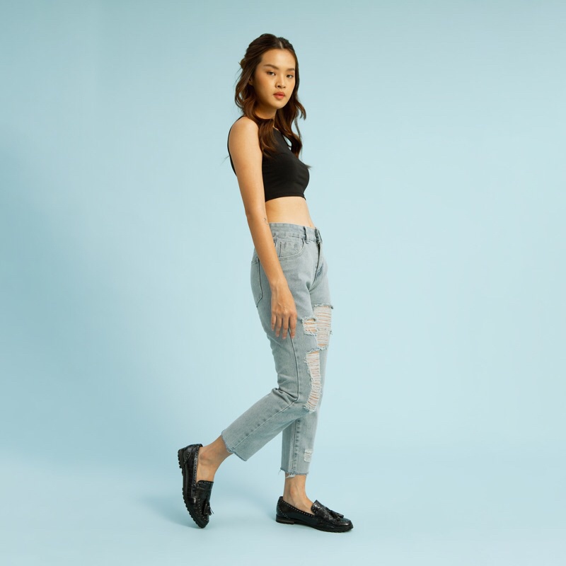 VIERLIN - Jeans 8806 - RIPPED JEANS WANITA