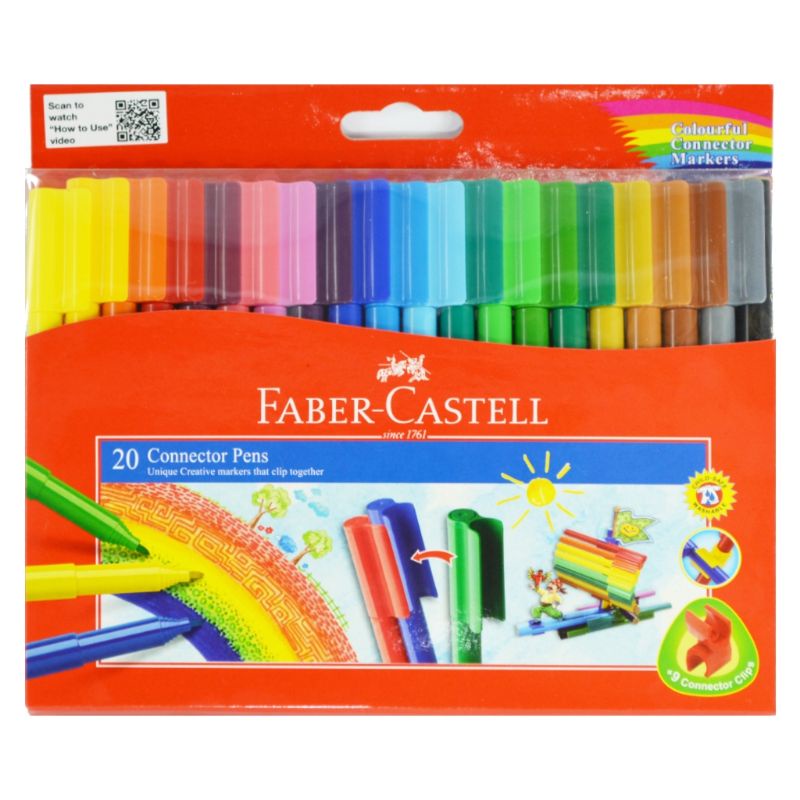 

Faber-Castell Pen Connector 20 - Spidol isi 20 warna