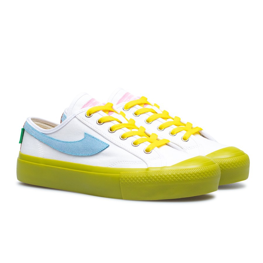 Sepatu Compass Matcha Low Version [White Matcha/Blue Matcha]-2