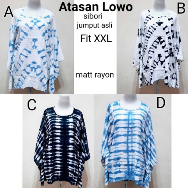 Atasan lowo sibori jumput asli batik modern