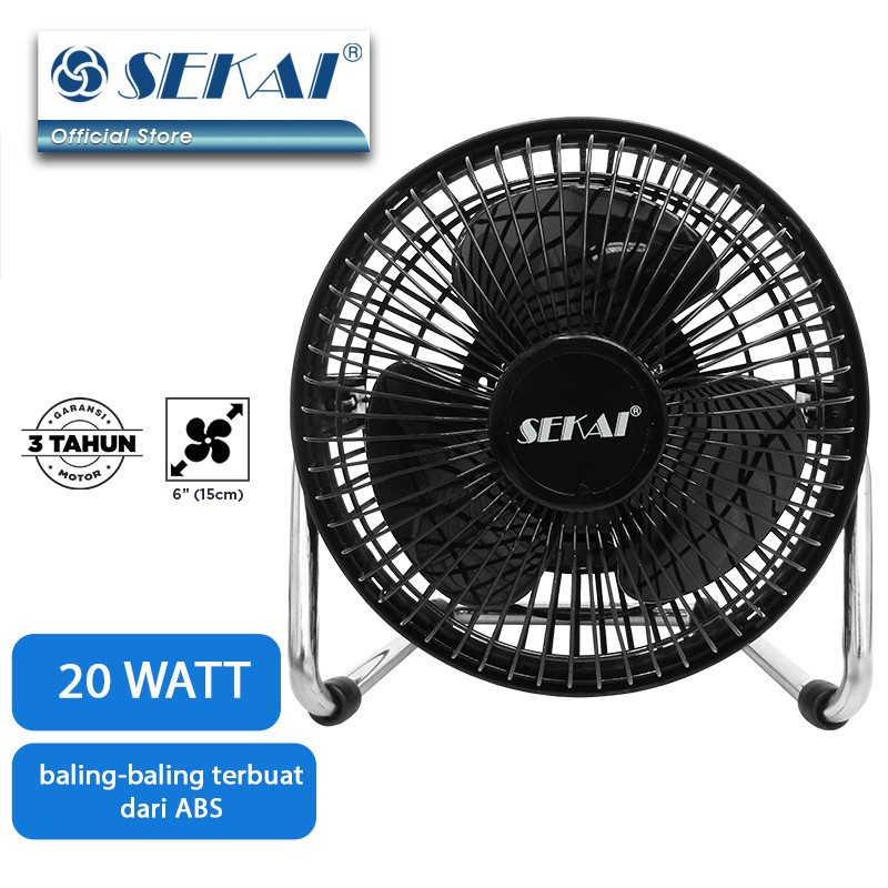 KIPAS ANGIN MEJA SEKAI 6&quot; HDO 615 S DESK FAN MINI TORNADO SEKAI 6INCH