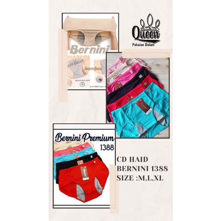 CD HAID WANITA / CD BERNINI ANTI TEMBUS 1388 SERAT BAMBU SEAMLESS PREMIUM