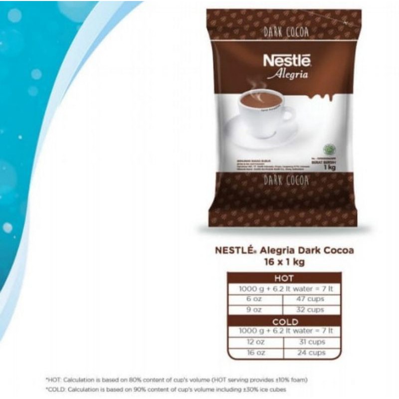 nestle alegria dark cocoa / coklat bubuk nestle