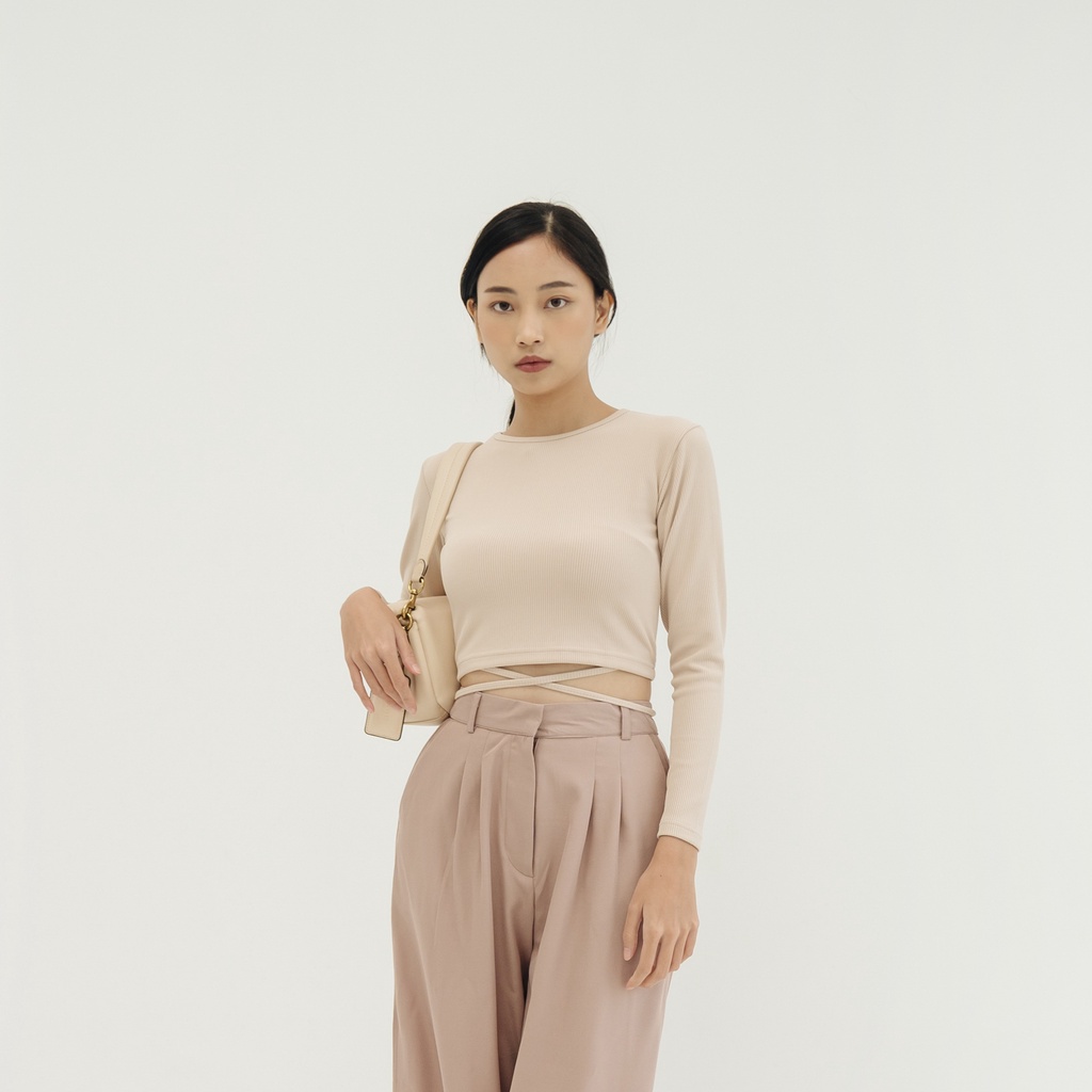 SURRELL - Lona Crop Top Long Sleeve