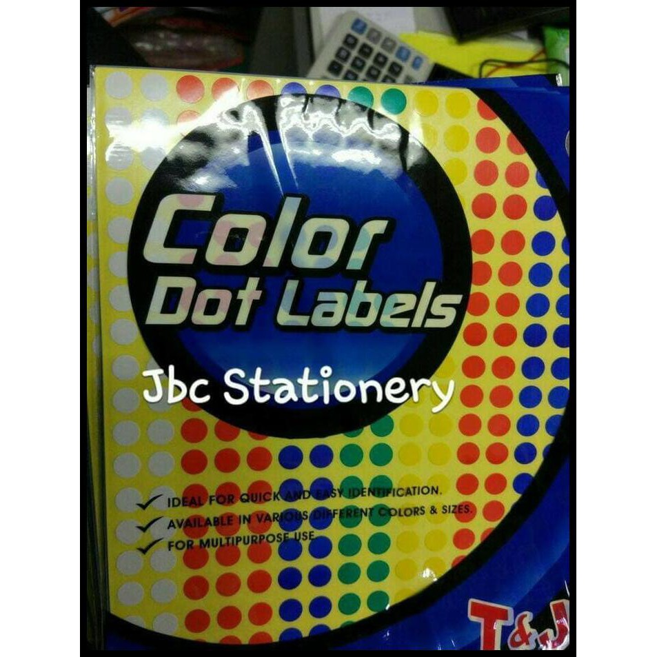 

LABEL T&J STICKER BULAT COLOR DOT NO 97 TOM